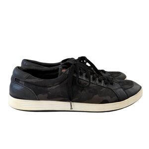 Prada Camouflage Leather & Nylon Low Trainers Sneakers